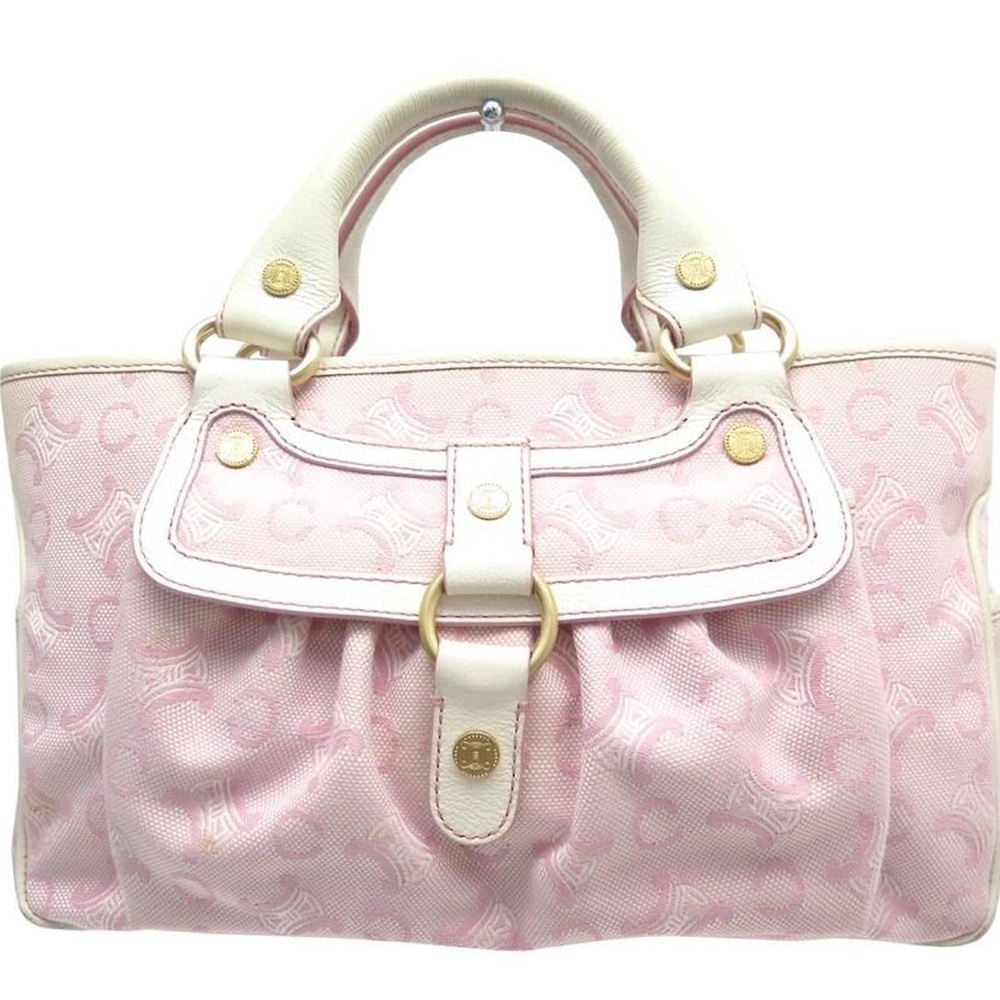 Celine Pink and Cream Satchel